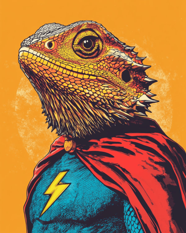 Zapper the Bearded Dragon Hero