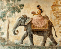 Elephant with Rider #1