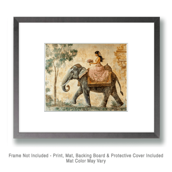 Elephant with Rider #1 Art