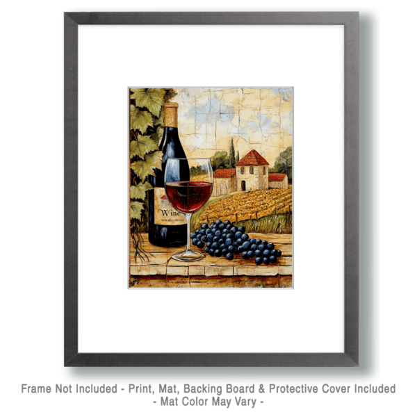 Tuscan Wine Still-Life Art