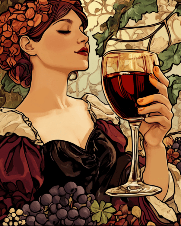 Nouveau Lady Tasting Wine