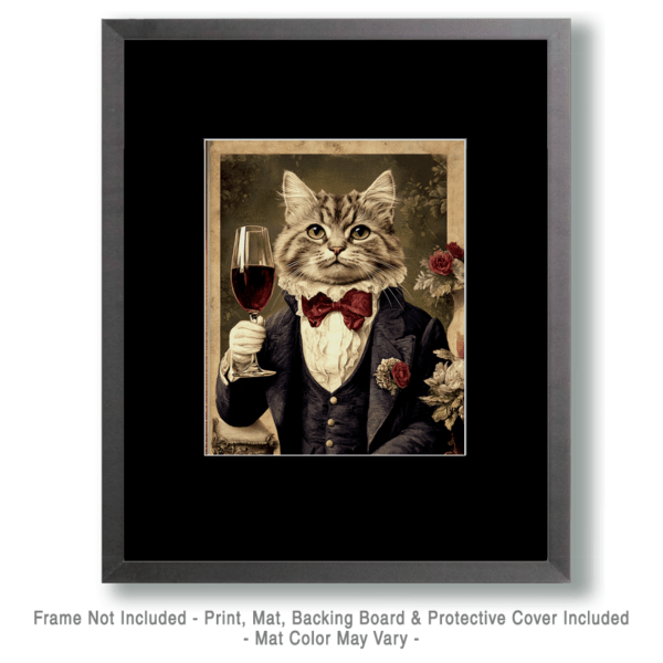 A Toast by a Fine Cat Gentleman Art