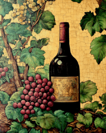 Vintage Wine Bottle Still-Life