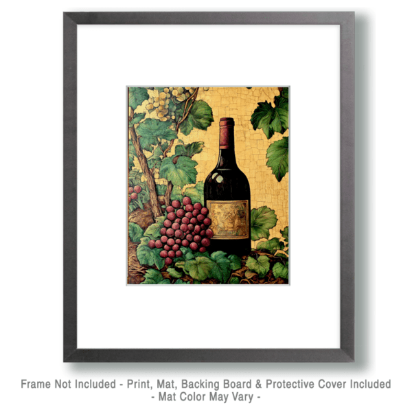 Vintage Wine Bottle Still-Life Art