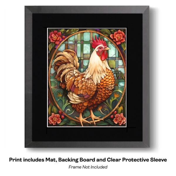 Art Nouveau Country Chicken art