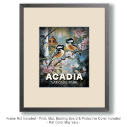 Acadia National Park - Chickadees Art