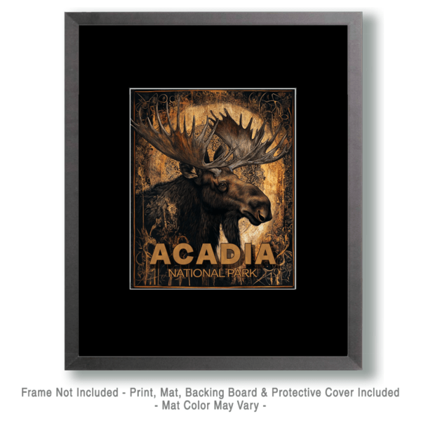 Acadia National Park - Stylized Moose Art