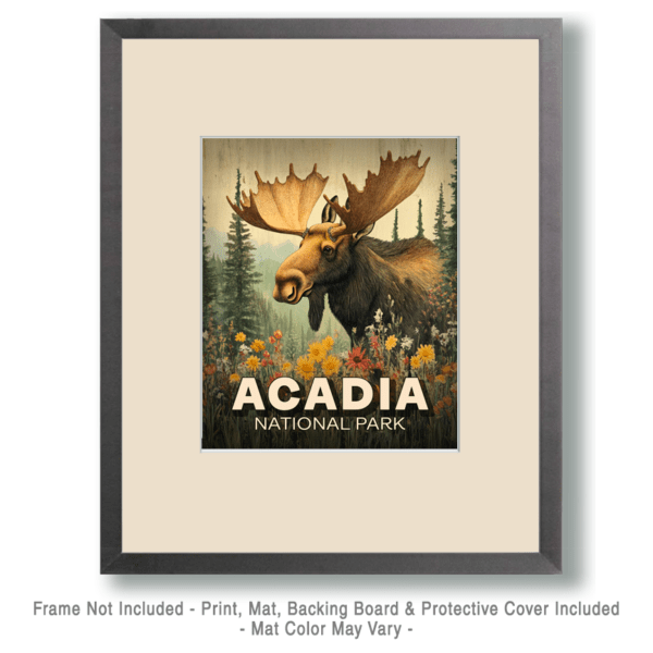 Acadia National Park - Folk Art Maine Moose Art