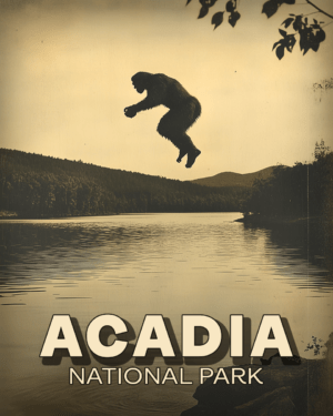 Acadia National Park - Bigfoot Jump in Lake