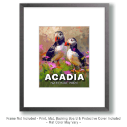 Puffins in Springtime Art