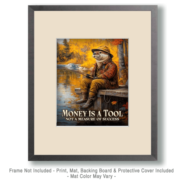 Money is a Tool Motivational Wall Art Print