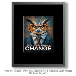 Change Motivational Wall Art Print
