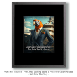 Leaders Motivational Wall Art Print