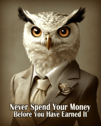 Earned Money Motivational Wall Art