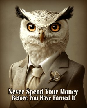 Earned Money Motivational Wall Art