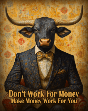 Make Money Work Motivational Wall Art