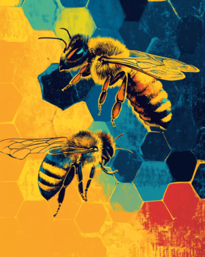 Pop Art Bees