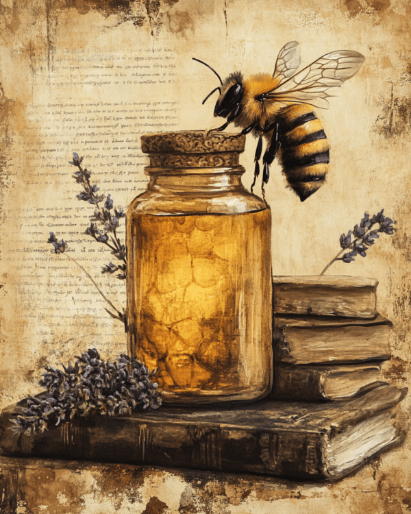 Honey & Bee Still-Life