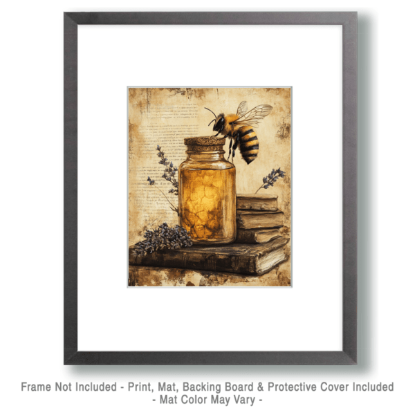 Honey & Bee Still-Life Art