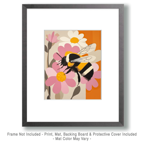 Mid-Century Modern Bee Art