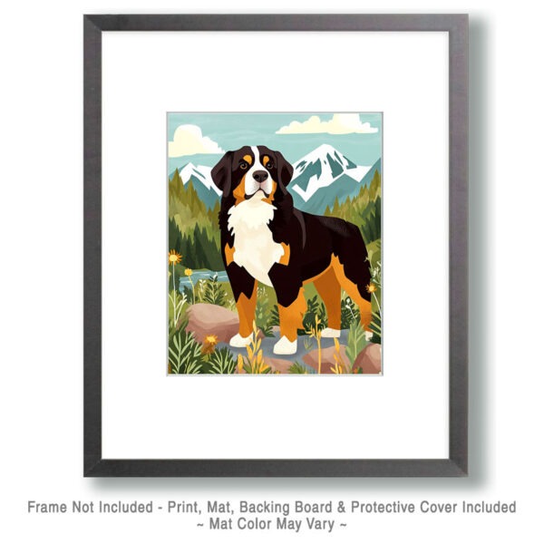 Majestic Bernese Mountain Dog Art