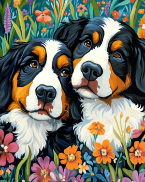 Bernese Mountain Dog Besties