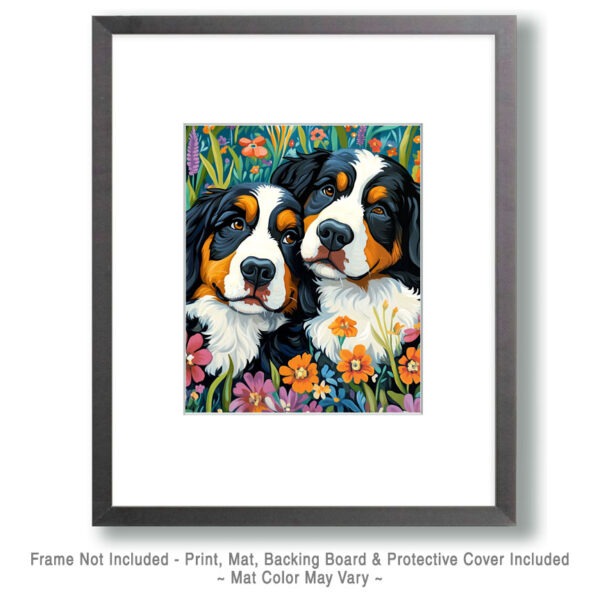 Bernese Mountain Dog Besties Art