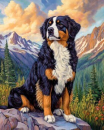 Vintage Bernese Mountain Dog