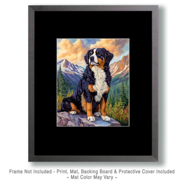 Vintage Bernese Mountain Dog Art