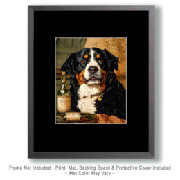 Bernese Mountain Dog in Tavern Art