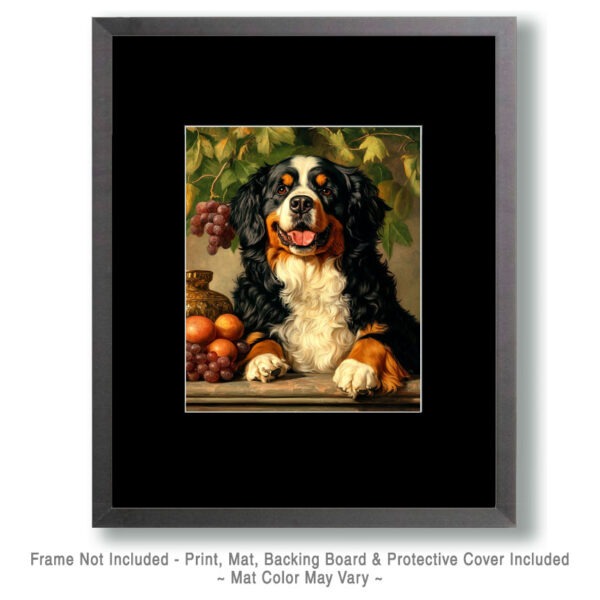 Antique Style Bernese Mountain Dog Art