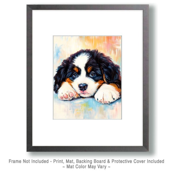 Bernese Mountain Dog Puppy Art