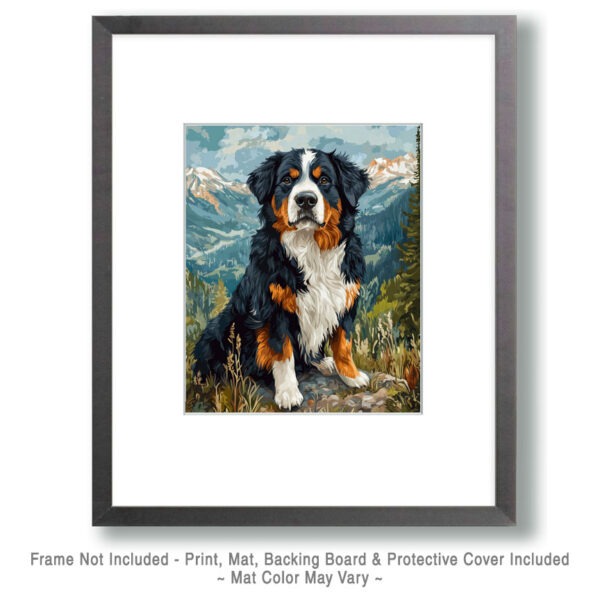 Classic Bernese Mountain Dog Art