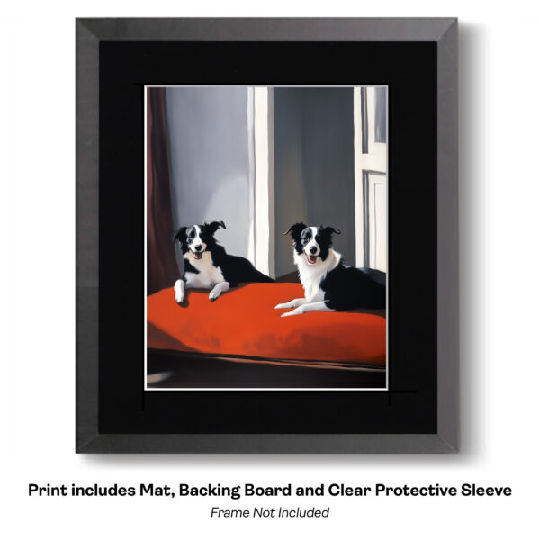 Border Collies Red Bed