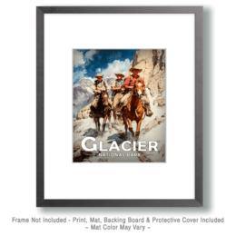 Glacier National Park - Trail Ride Art