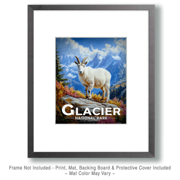 Glacier National Park - Mountain Goat Art