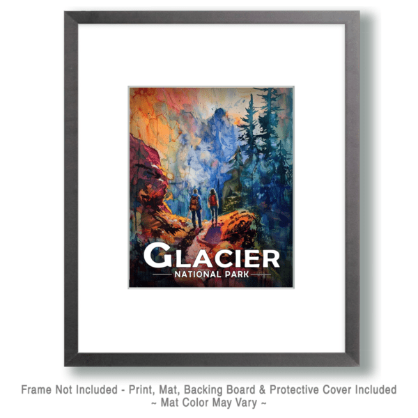 Glacier National Park - Amazing Hike Art