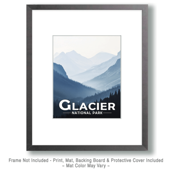 Glacier National Park - Mountain Mist Art