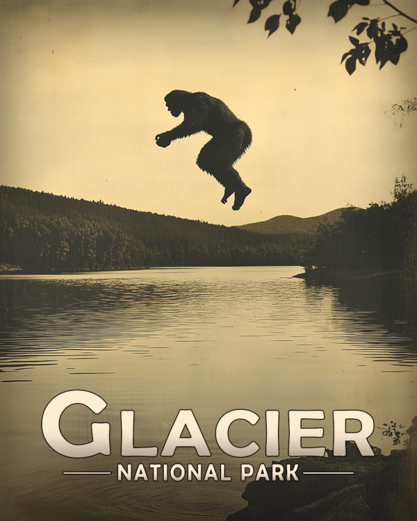 Glacier National Park - Bigfoot Jumping in Flathead River