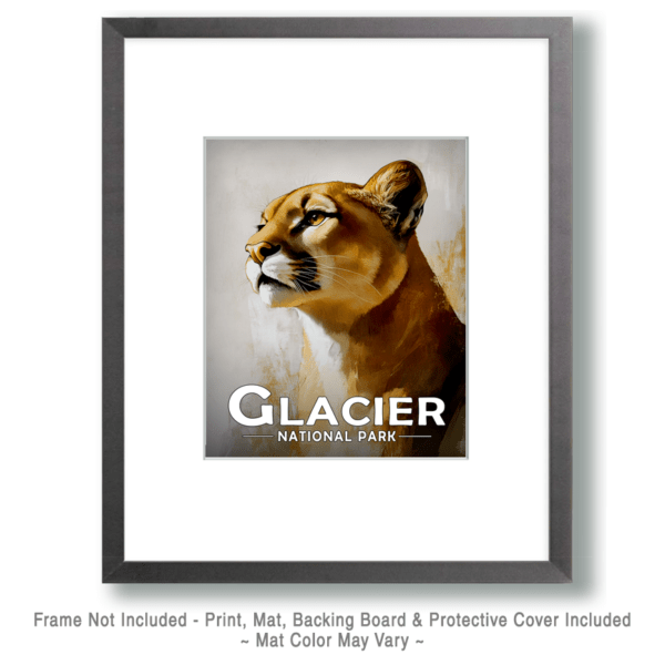 Glacier National Park - Proud Mountain Lion Art