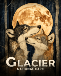 Glacier National Park - Wolves in Love