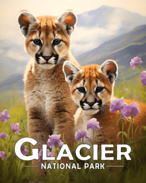 Glacier National Park - Mountain Lion Cubs