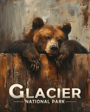 Glacier National Park - It's a Bear Being a Bear