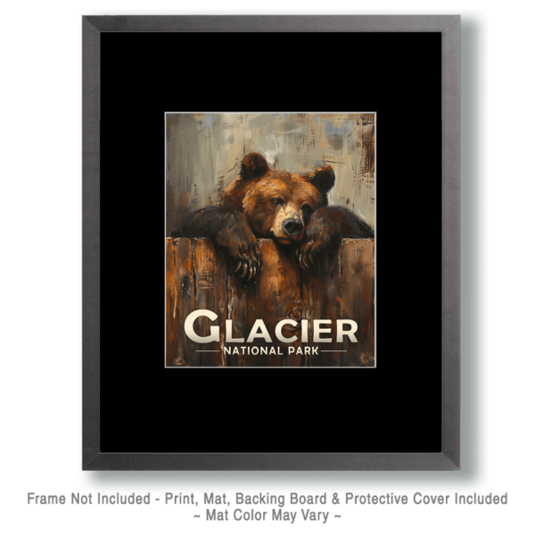 Glacier National Park - It's a Bear Being a Bear Art