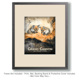 Grand Canyon National Park - Wolf Cubs Eye Dragonfly Art