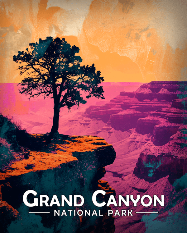 Grand Canyon National Park - Evening's Pink Hue