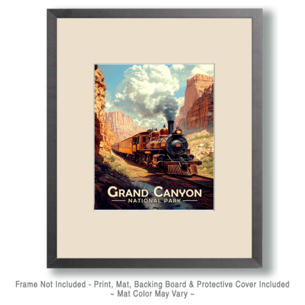 Grand Canyon National Park - Vintage Railway Art