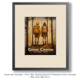 Grand Canyon National Park - Hiking Together Art