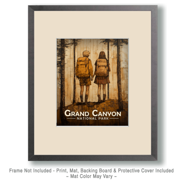 Grand Canyon National Park - Hiking Together Art