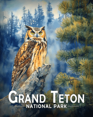 Grand Teton National Park - Great Horned Owl